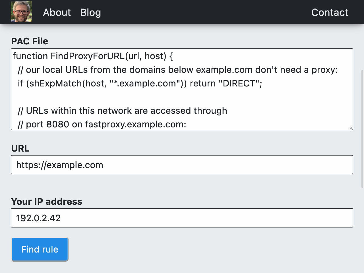 Proxy For URL illustration
